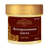 Декоративная паста Блёстки серебро XXL